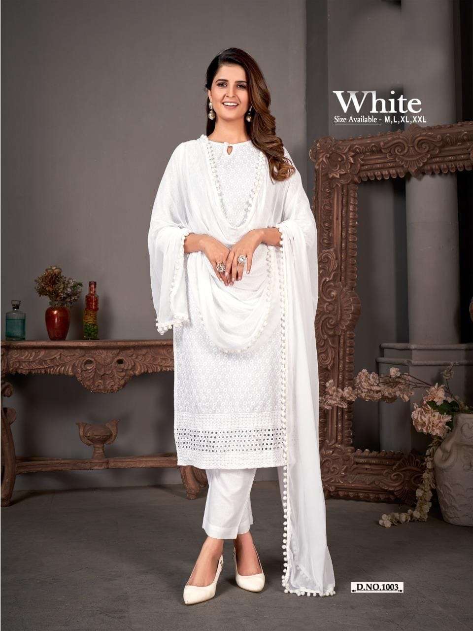 White By Poonam Designer 1001 To 1006 Series Beautiful Stylish Festive Suits Fancy Colorful Casual Wear & Ethnic Wear & Ready To Wear Pure Rayon Printed Dresses At Wholesale Price